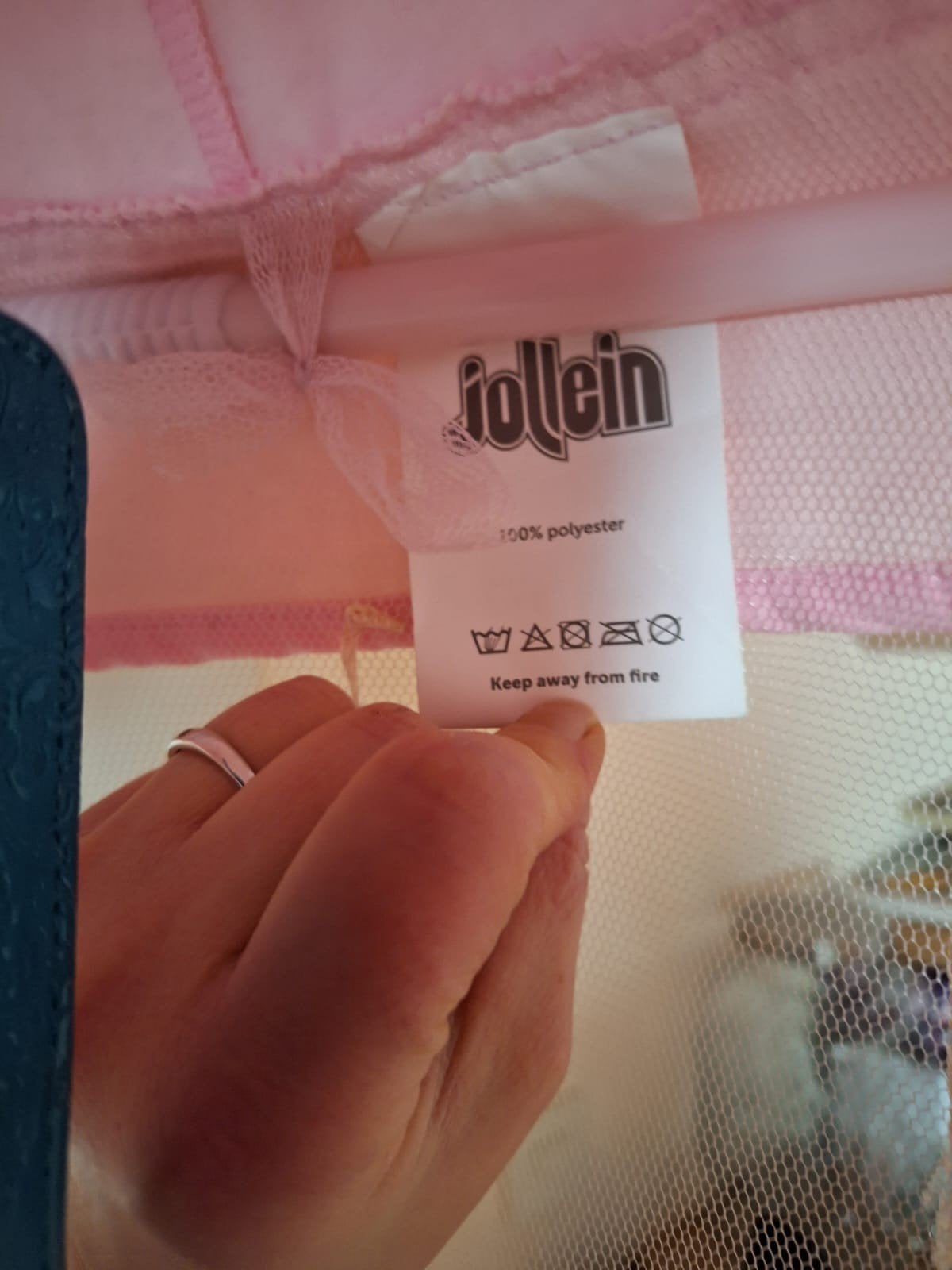 klamboe van jollein en piekstok, Kinderen en Baby's, Ophalen, Gebruikt, Klamboe