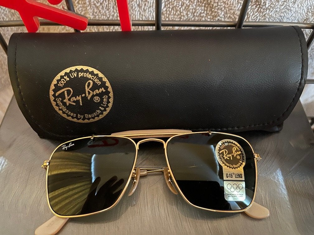 Vintage B&L Ray-ban Caravan Outdoorsman 52mm zonnebril CO11, Ray-Ban USA, Zonnebril, Overige kleuren, Nieuw