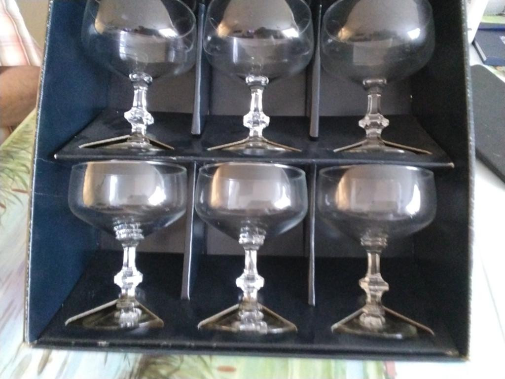 Kristallen set coupe glazen, Ophalen of Verzenden, Zo goed als nieuw, Overige typen