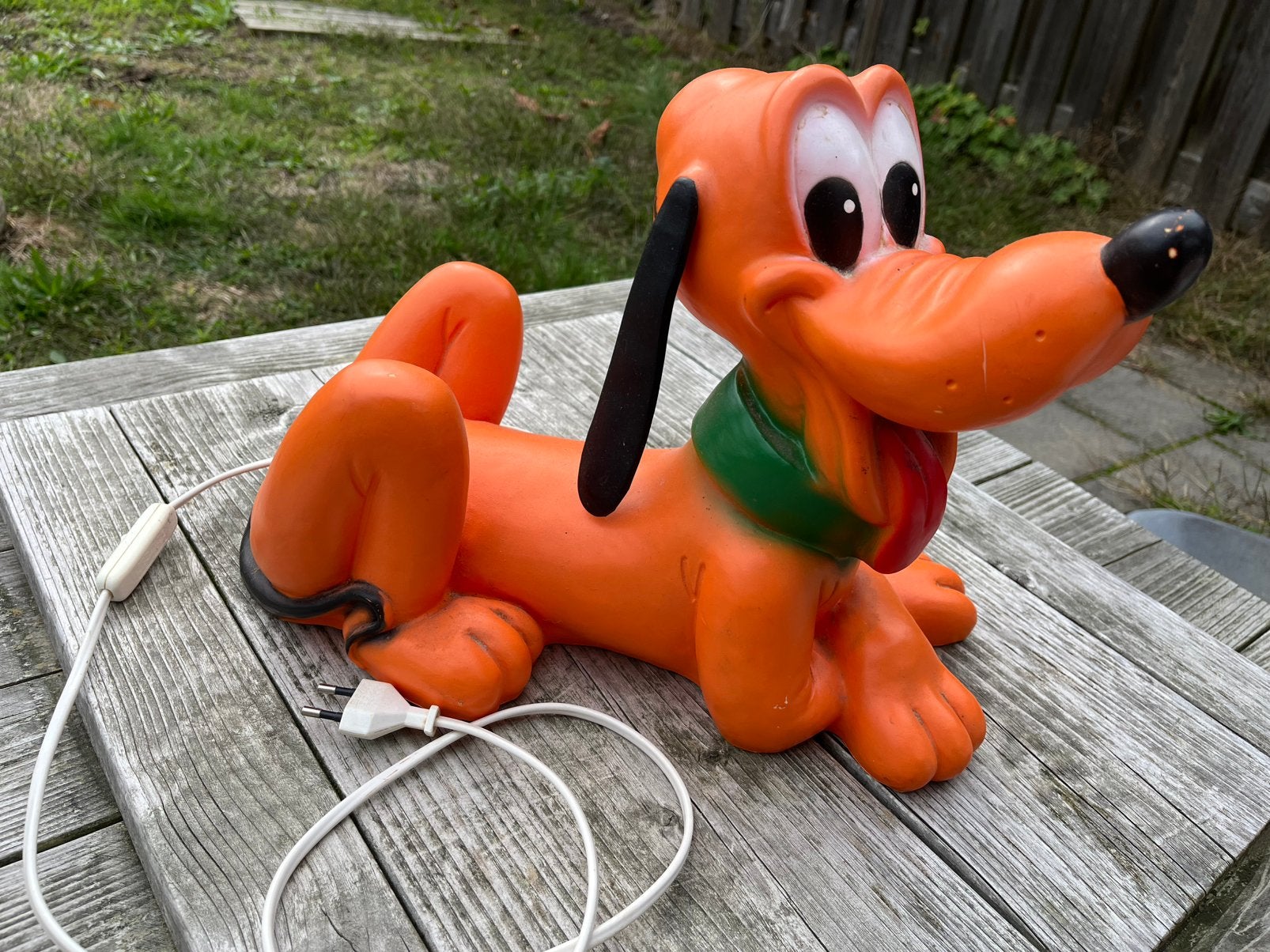 Vintage Walt Disney Pluto Lamp, Ophalen of Verzenden, Zo goed als nieuw