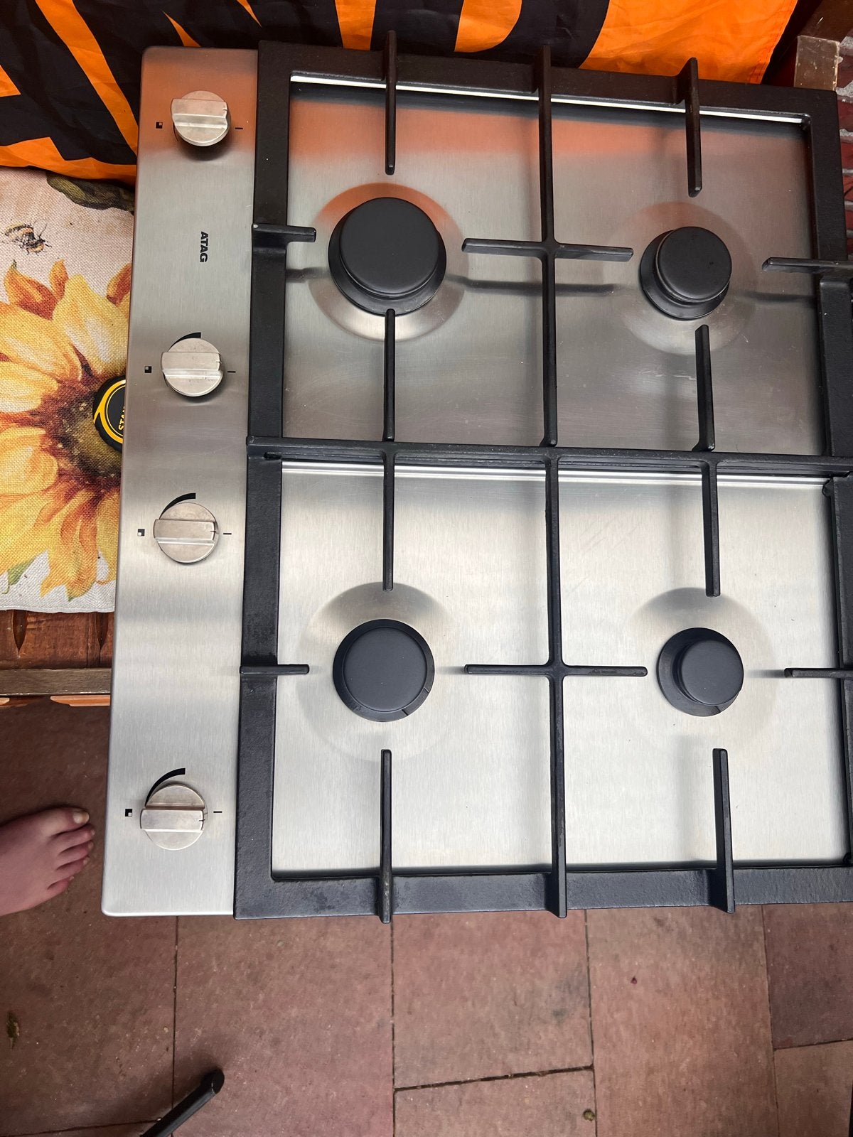 ATAG Inbouw Gasfornuis 55x48 cm - 4 Kookzones, Witgoed en Apparatuur, Fornuizen, Ophalen, Gebruikt, 4 kookzones, Inbouw