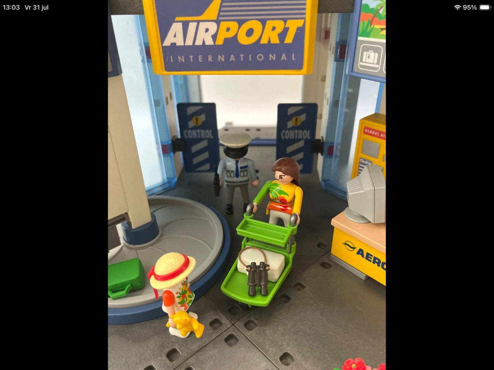 Playmobil Airport International Vliegveld Set, Kinderen en Baby's, Speelgoed | Playmobil, Gebruikt, Gebouw, Complete set, Ophalen of Verzenden