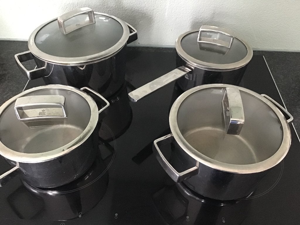 Pannen set van BK, Gebruikt, Inductieplaat, Pannenset, Ophalen of Verzenden
