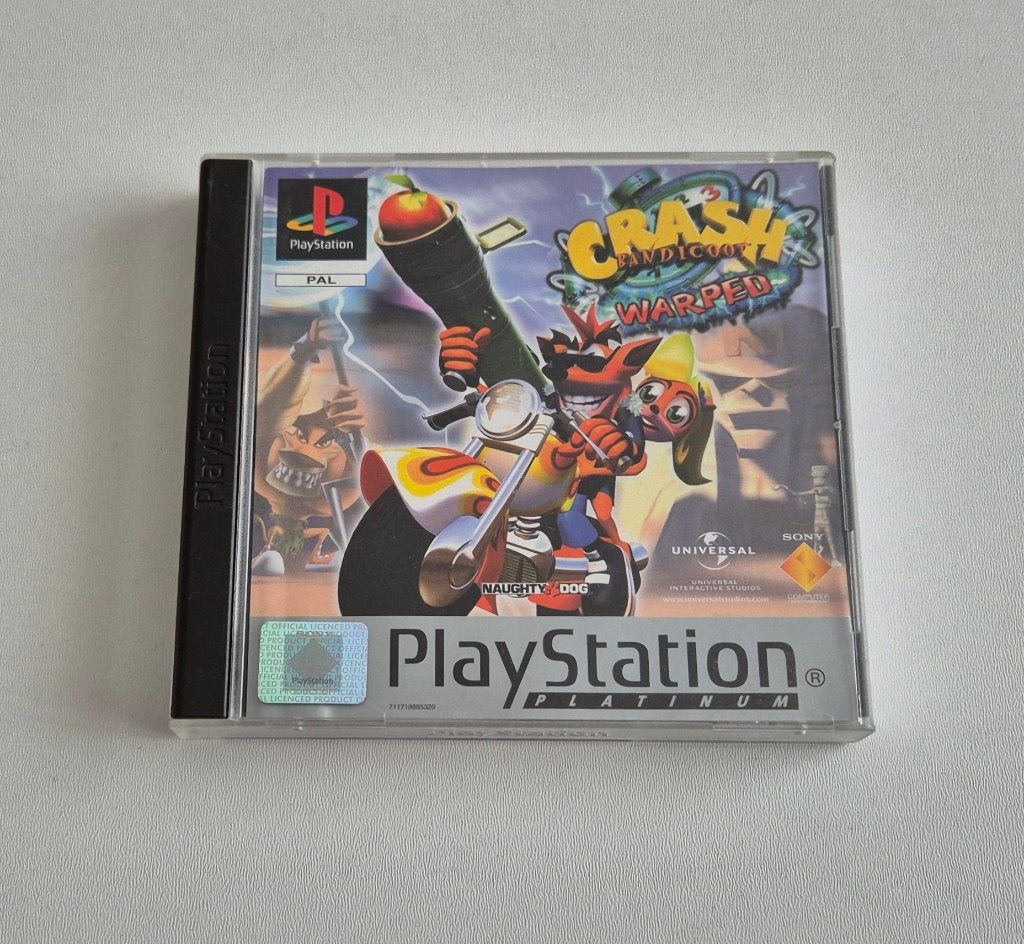 Crash Bandicoot 3: Warped Playstation 1 PS1 Game Compleet, Spelcomputers en Games, Games | Sony PlayStation 1, Gebruikt, Platform
