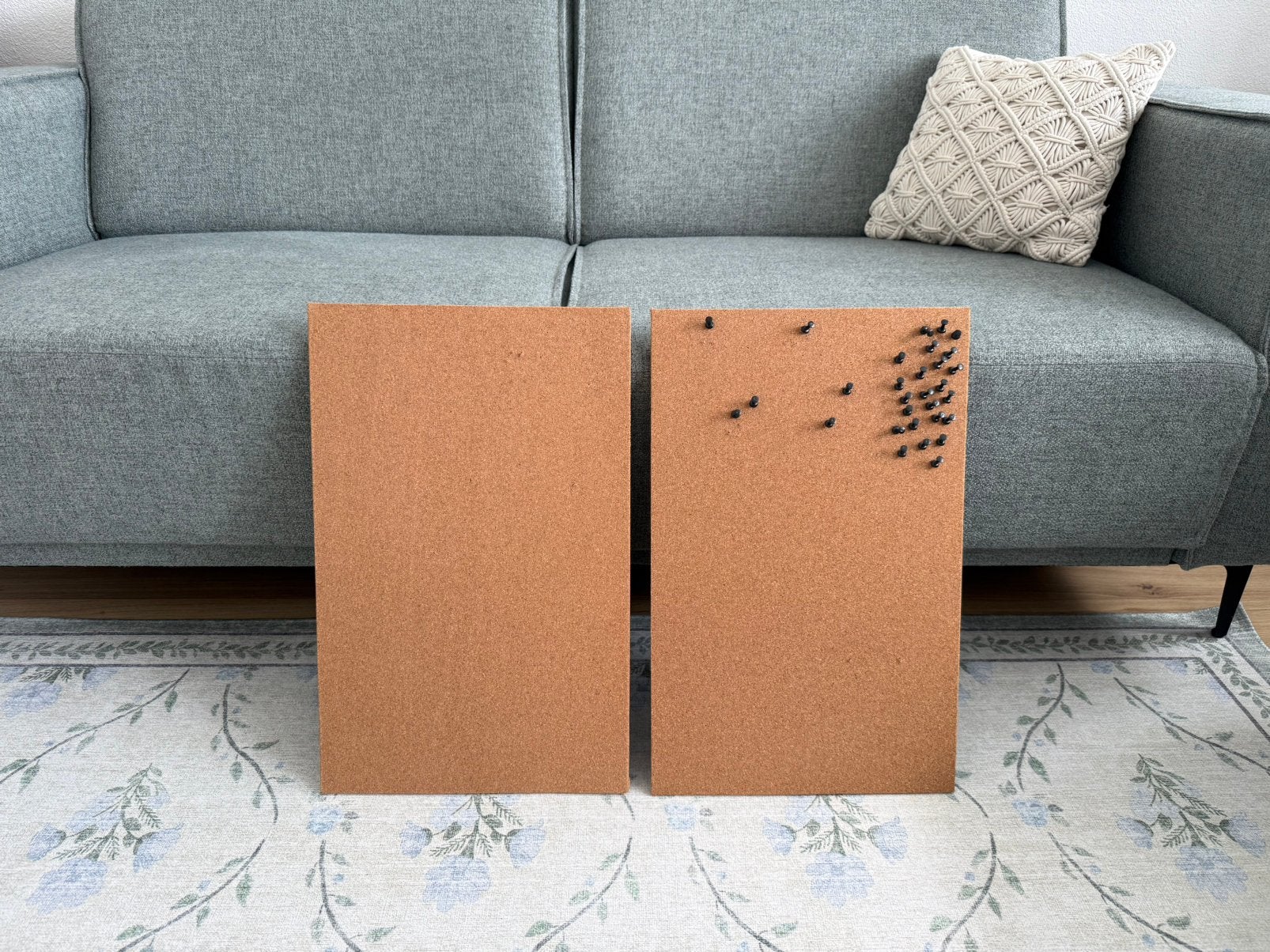 2x Memobord/ prikbord Ikea inclusief punaises, Ophalen, Gebruikt