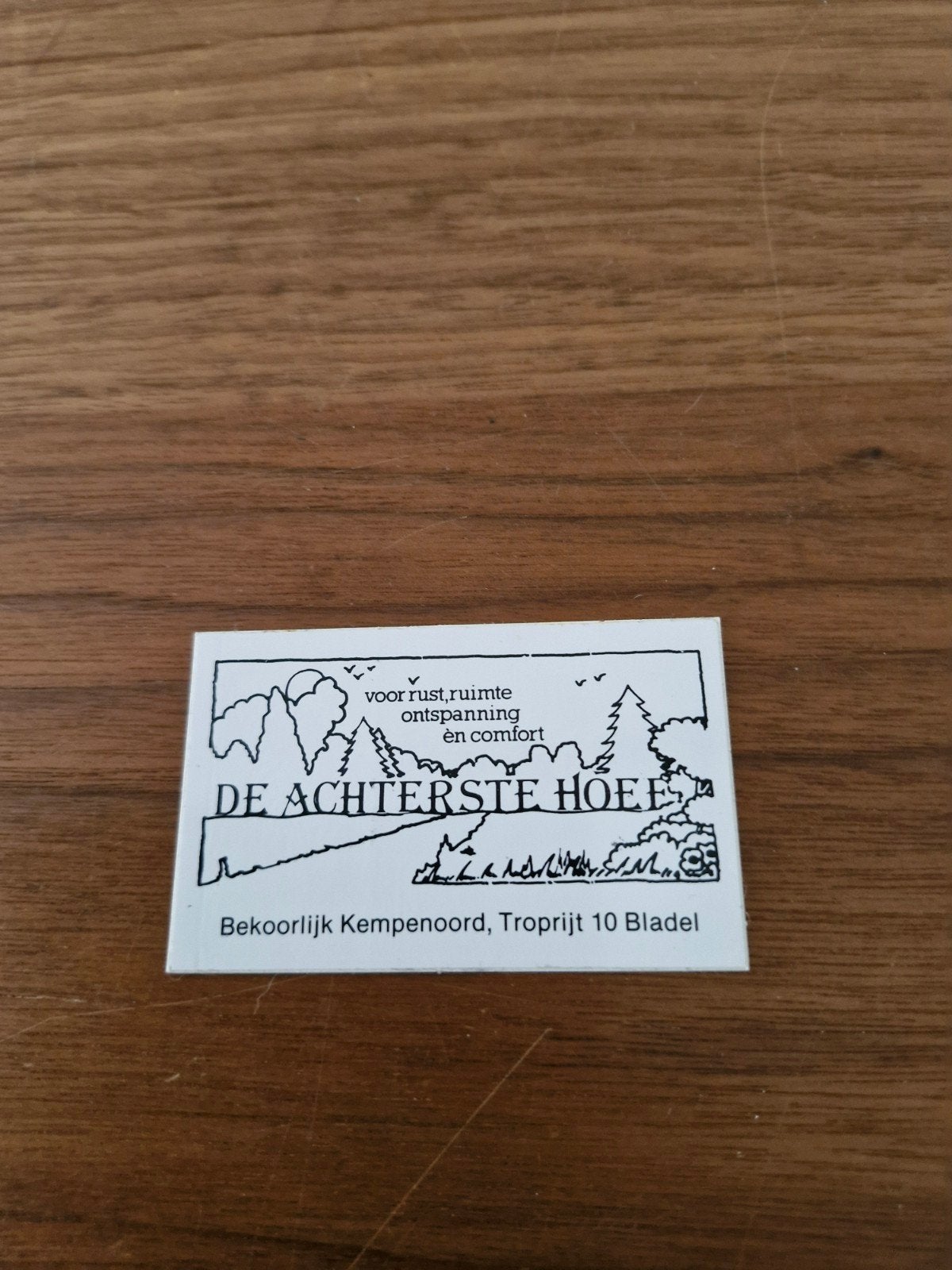 1612 Sticker De Achterste Hoees Bladel, Ophalen of Verzenden