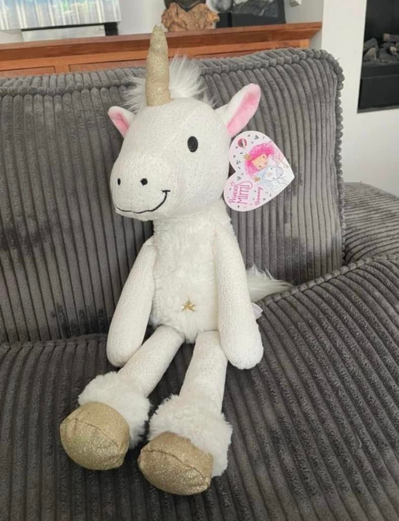 Nieuw Princess Mimi wit met glitters eenhoorn Bonny knuffel, Ophalen of Verzenden, Zo goed als nieuw, Overige typen