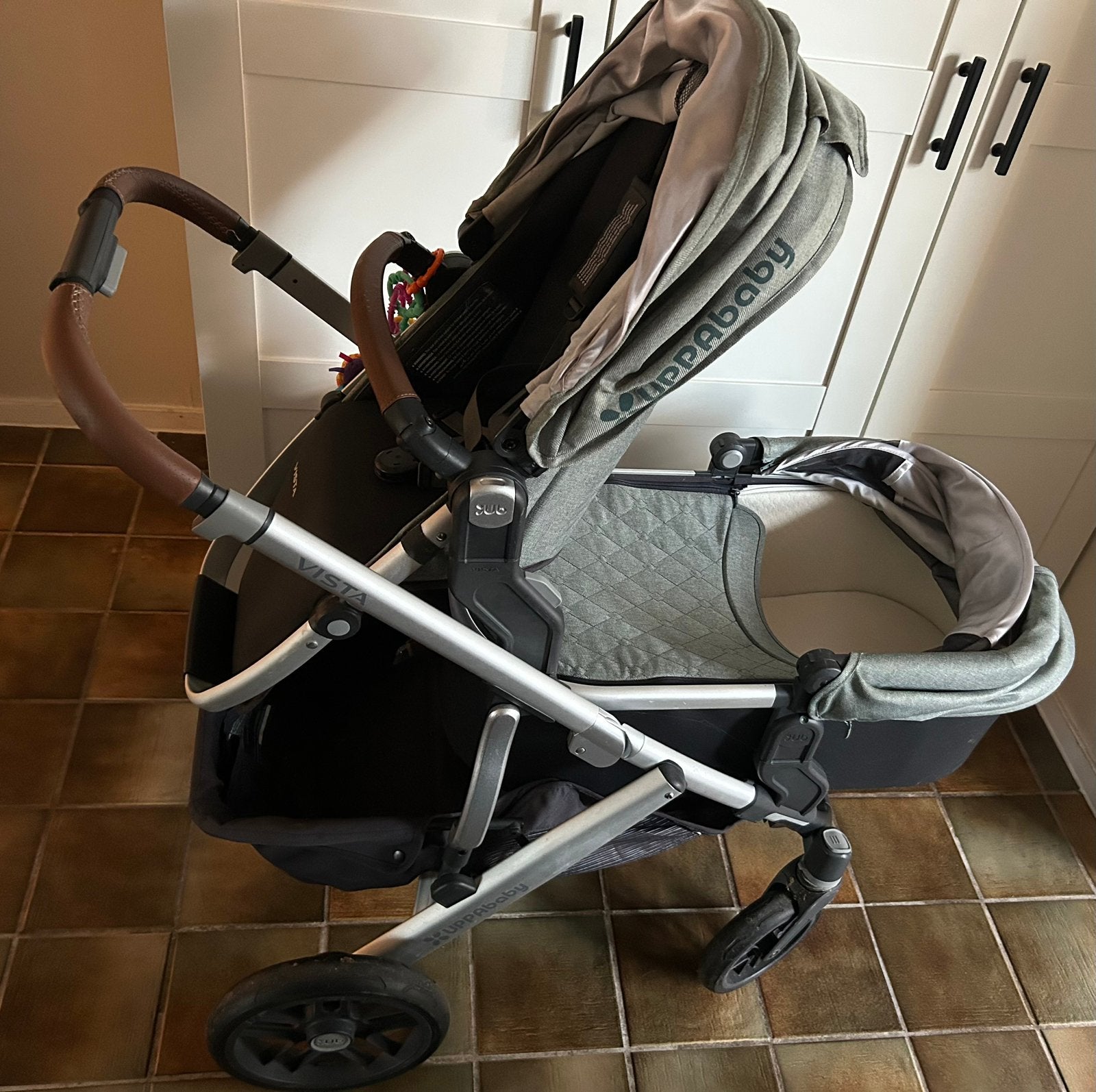 2 persoons Vista kinderwagen Uppababy, Kinderen en Baby's, Buggy's, Ophalen, Gebruikt, Overige merken, Verstelbare rugleuning