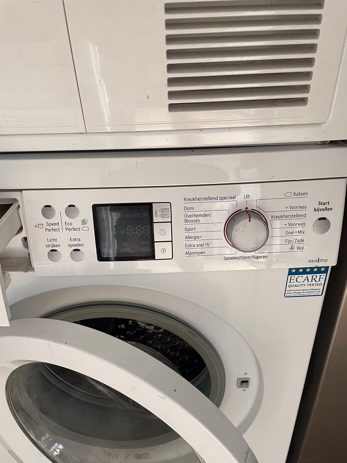 Wasmachine Bosch logixx 7 Varioperfect, Witgoed en Apparatuur, Wasmachines, Ophalen, Gebruikt, 1200 tot 1600 toeren, 85 tot 90 cm
