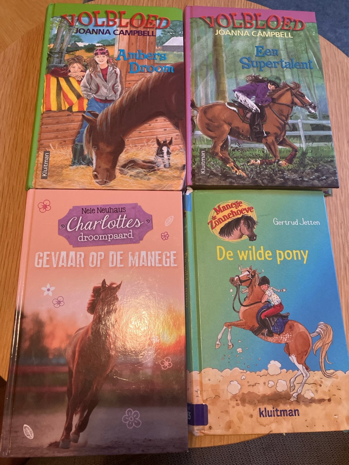 4 paardenboeken: Volbloed, Charlotte's Droompaard, De Wilde, Verzenden, Zo goed als nieuw, Fictie algemeen