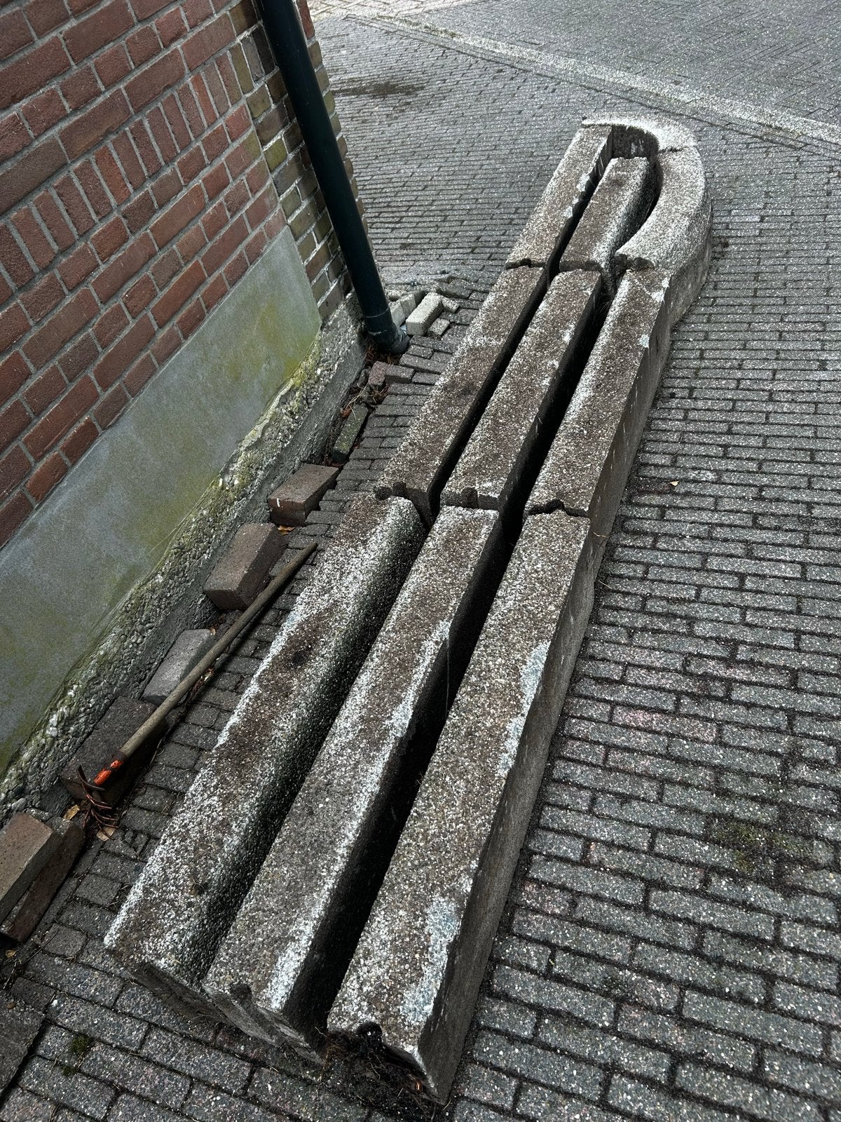 Opsluitbanden recht en hoekmodel, Tuin en Terras, Ophalen, Overige materialen, Gebruikt, Overige typen
