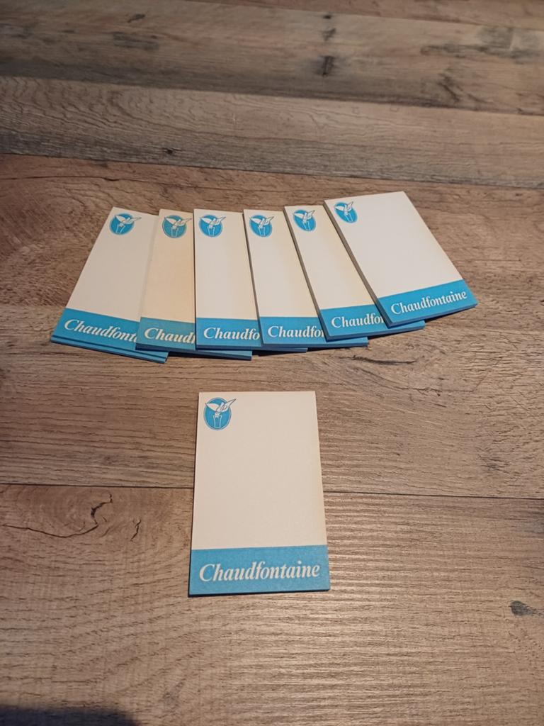 Oude notitie boekjes chaudfontaine, Ophalen of Verzenden, Gebruikt, Overige typen