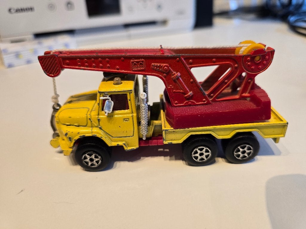 Takelwagen Majorette jaren 70 1/60, Ophalen of Verzenden, Gebruikt, Bus of Vrachtwagen