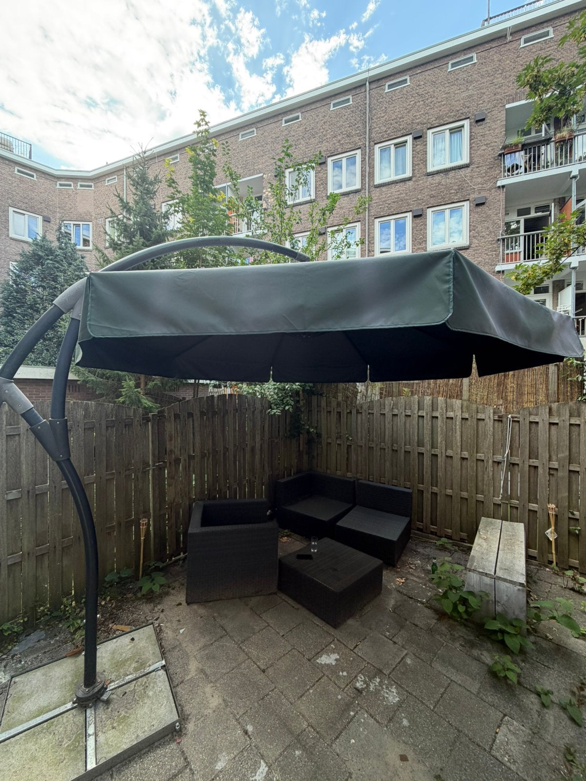 Parasol - Perfect voor in de tuin, Ophalen, Zo goed als nieuw, Minder dan 1 meter, Parasolvoet