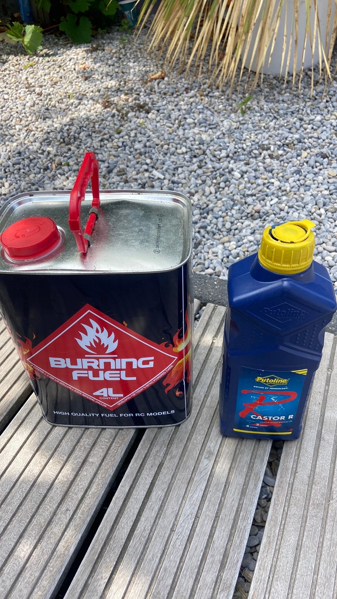 Nitro brandstof, Ophalen