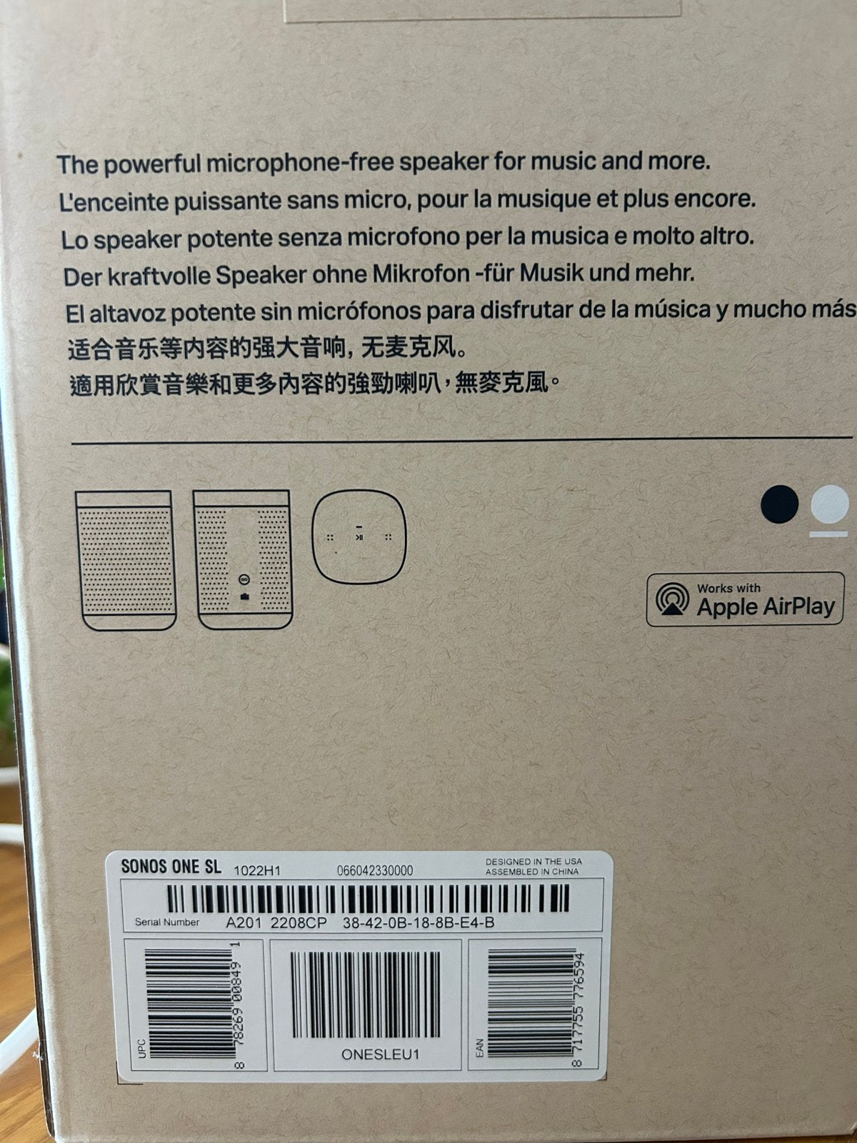 Foto 5 van Sonos One SL - Slimme Speaker - Wit