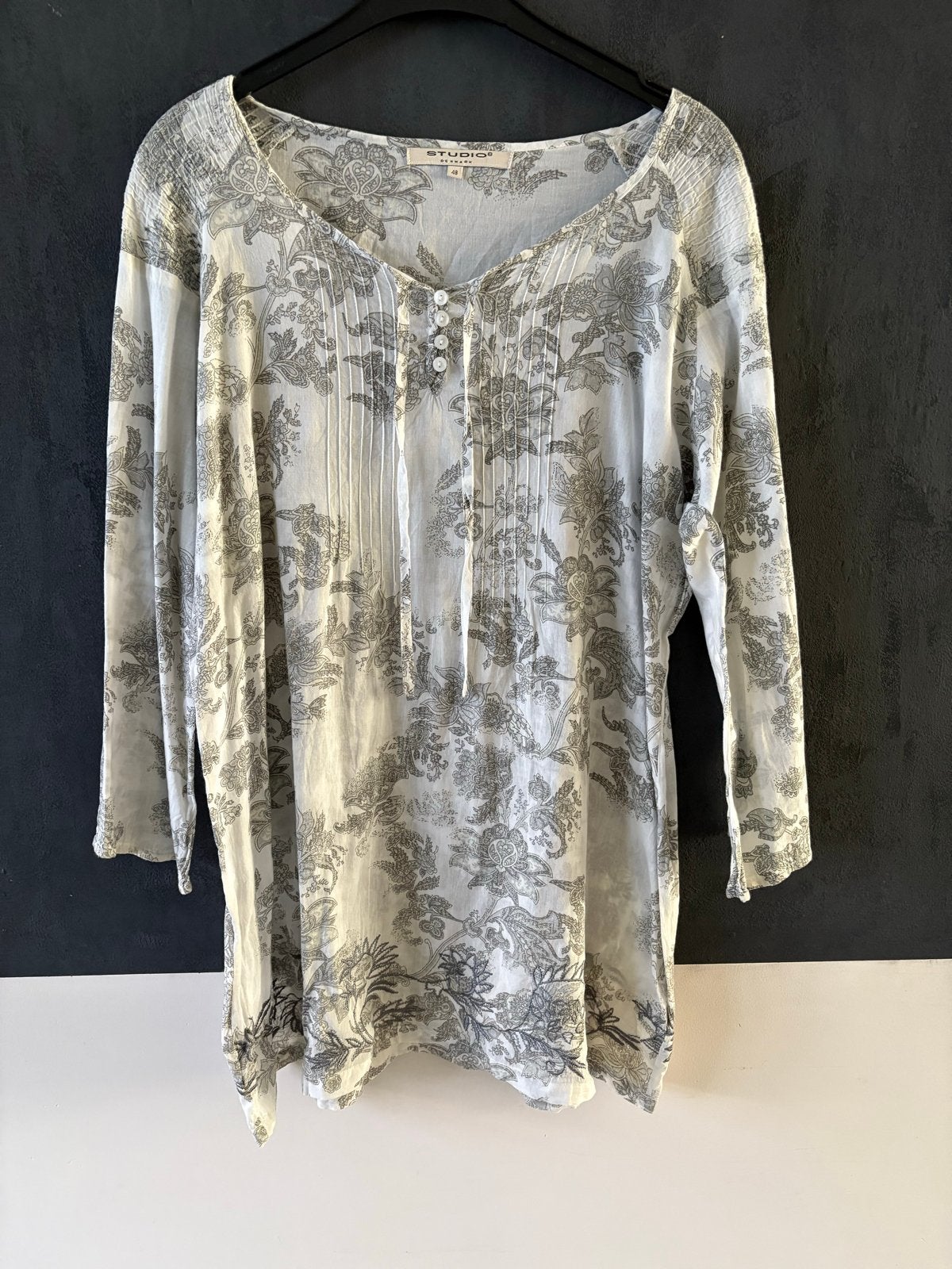 Studio Anneloes blouse met print, Ophalen of Verzenden, Zo goed als nieuw, Maat 46/48 (XL) of groter, Wit