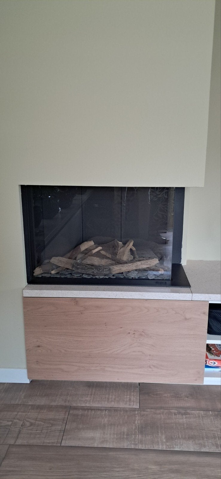 Gashaard inbouw Kalfire Eco-Line 65, Huis en Inrichting, Ophalen, Gebruikt, Inbouwhaard, Gashaard