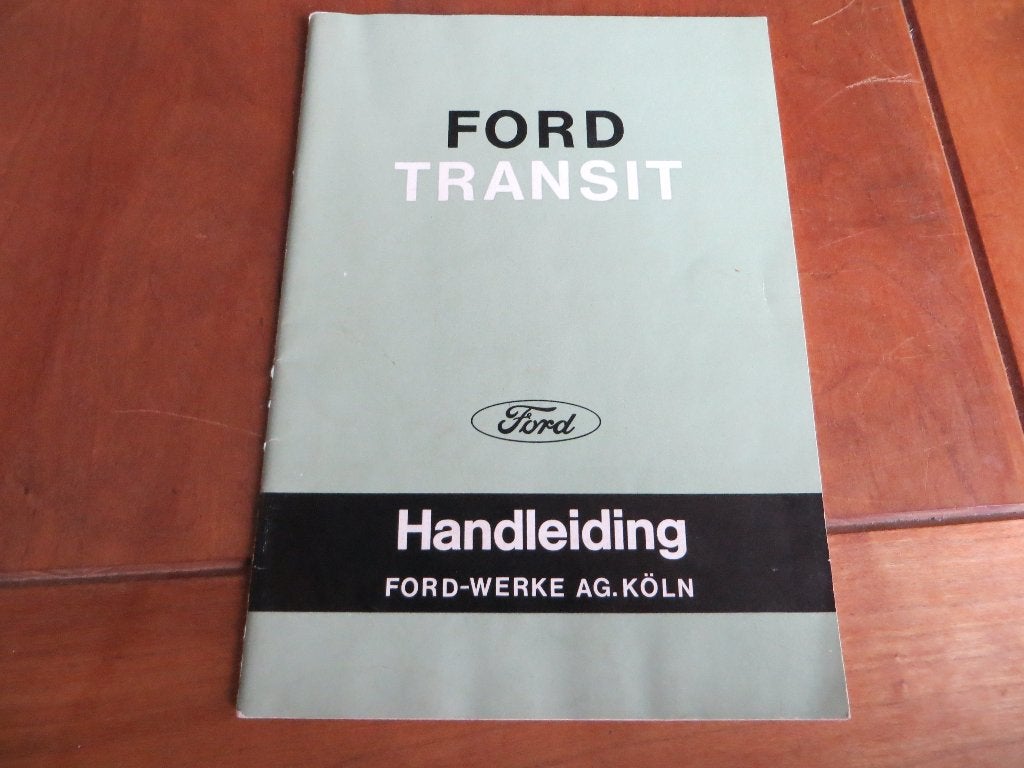 Instructieboek Ford Transit bestelauto's 1957, zeer mooi!, Ophalen of Verzenden