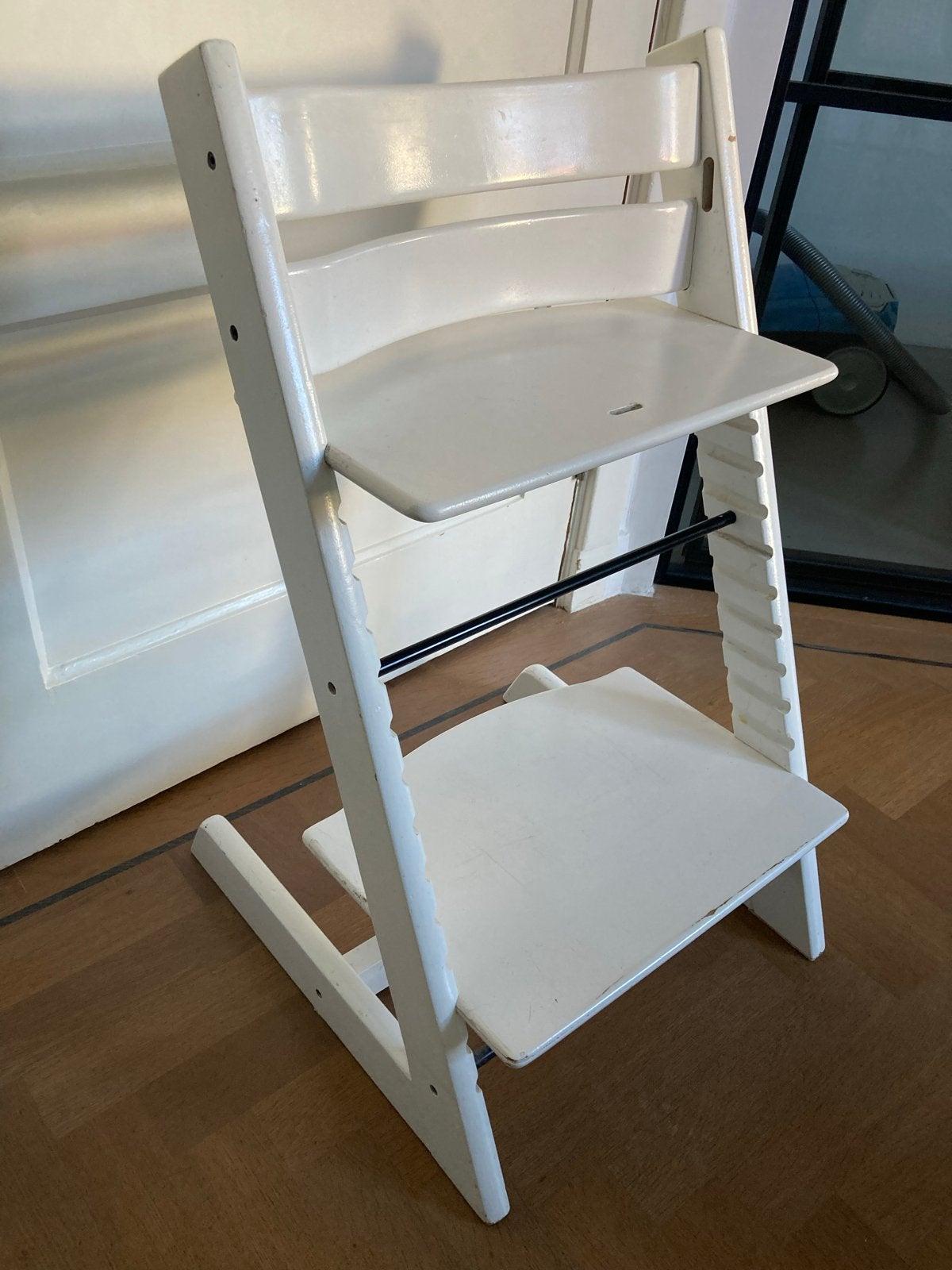 Stokke Tripp Trapp meegroeistoel wit, Kinderen en Baby's, Kinderstoelen, Gebruikt, Meegroeistoel, Aanschuifbaar, Ophalen