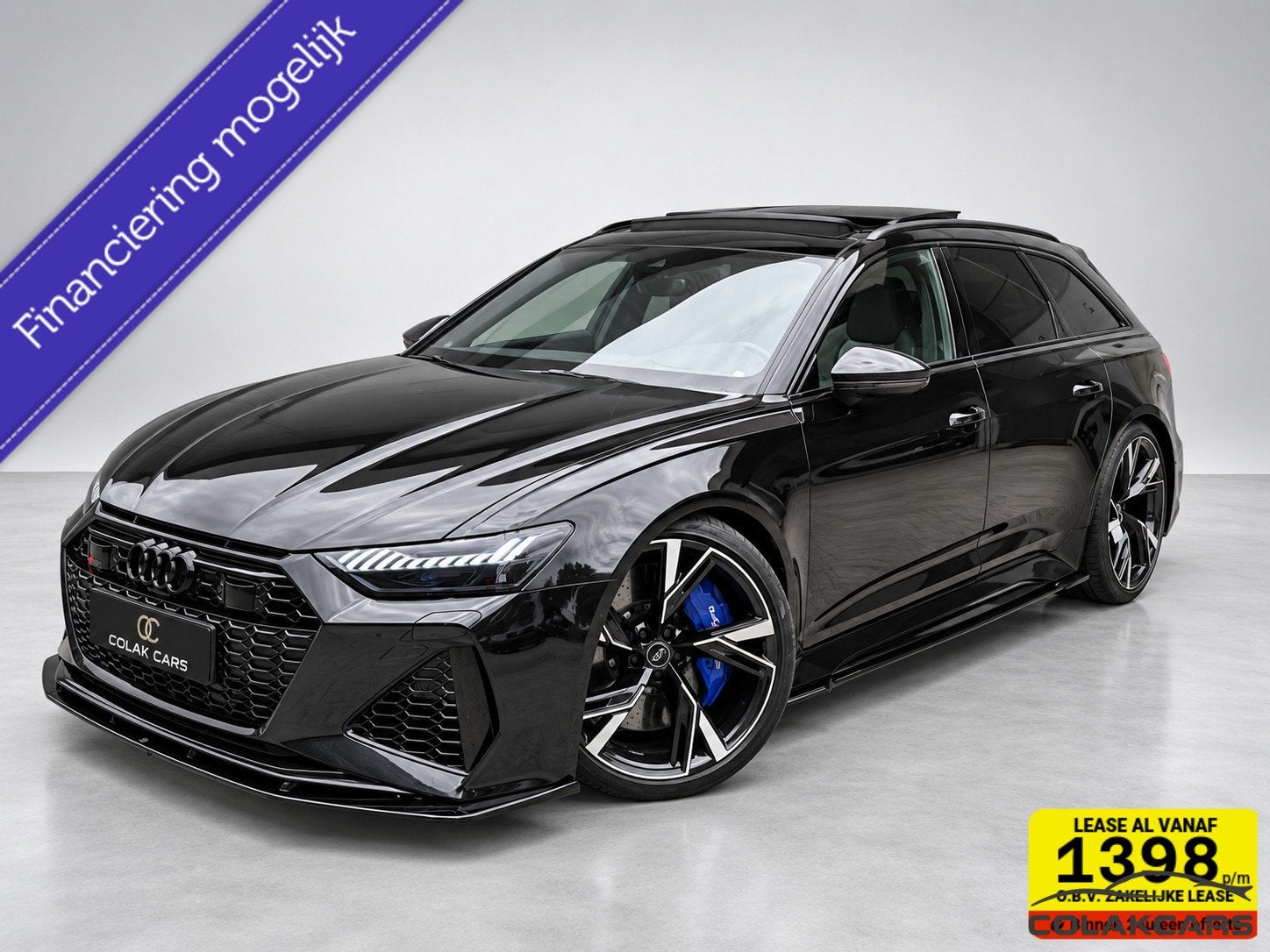 Audi RS6 RS6 4.0 TFSI V8 Keramisch-Pano-601PK-4-wiel sturing, Auto's, Automaat, Gebruikt, 600 pk, Leder