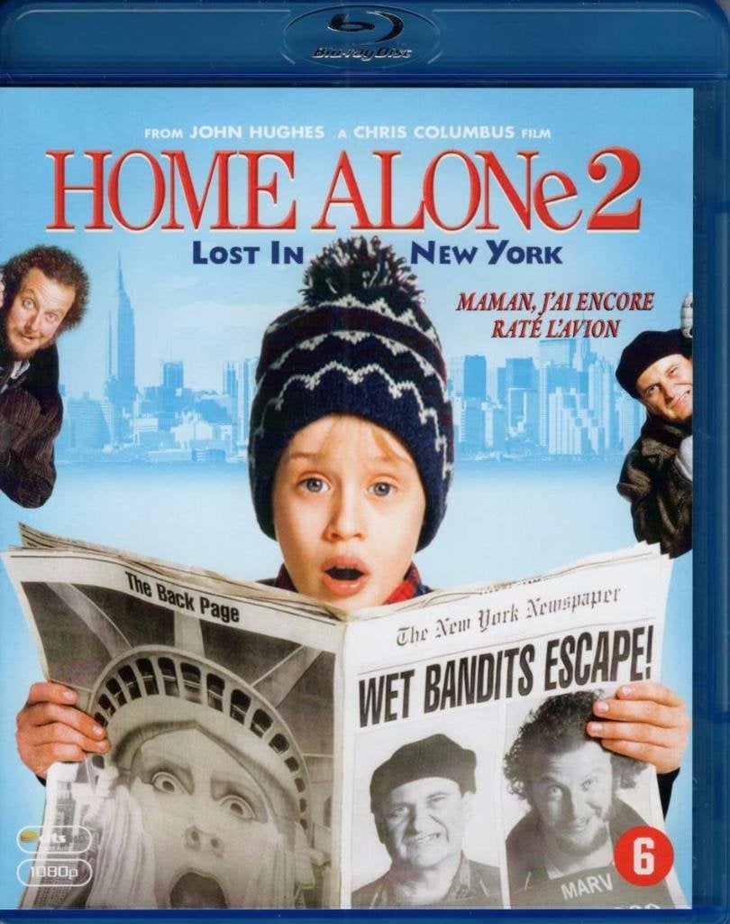 Home Alone 2 (1992) - Nederlandse uitgave, Cd's en Dvd's, Blu-ray, Engels, Verzenden, Nederlands, Zo goed als nieuw