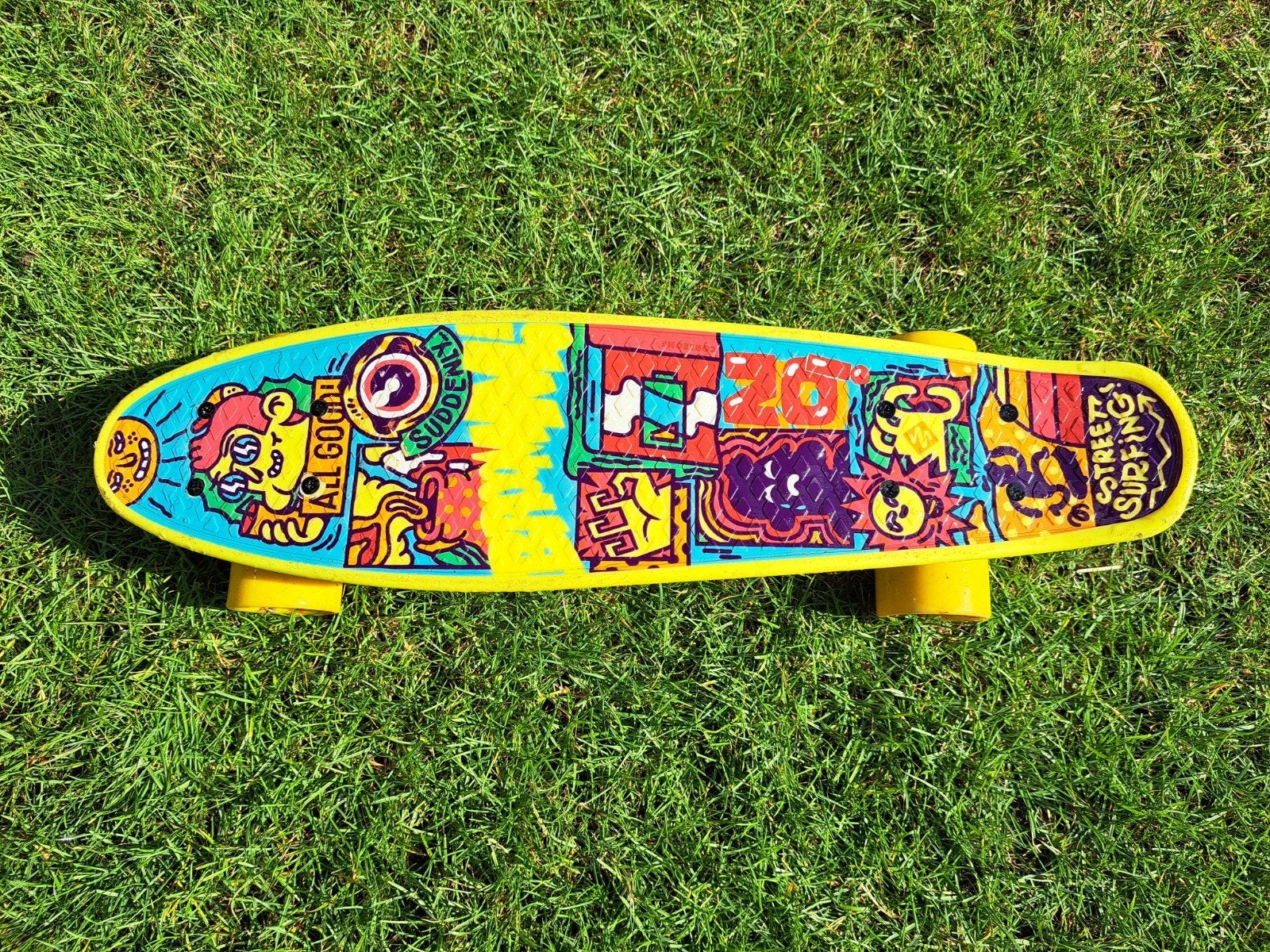 Street Surfing Board - skatboard 55 cm, Sport en Fitness, Skateboarden, Ophalen of Verzenden, Gebruikt, Skateboard