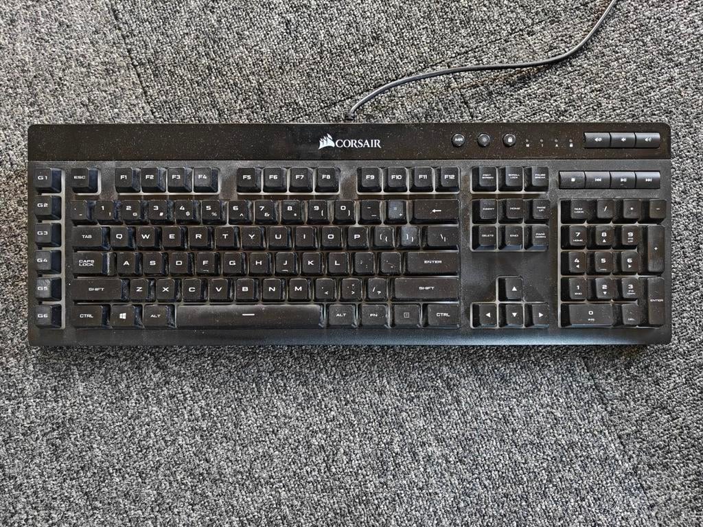 Corsair K55 RGB Gaming Toetsenbord - Functioneel, Computers en Software, Toetsenborden, Gebruikt, Ophalen of Verzenden, Qwerty