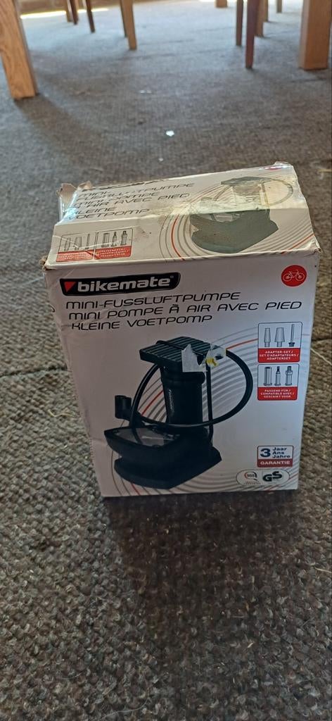 Bikemate Mini Voetpomp - Compact en Handig, Ophalen, Nieuw
