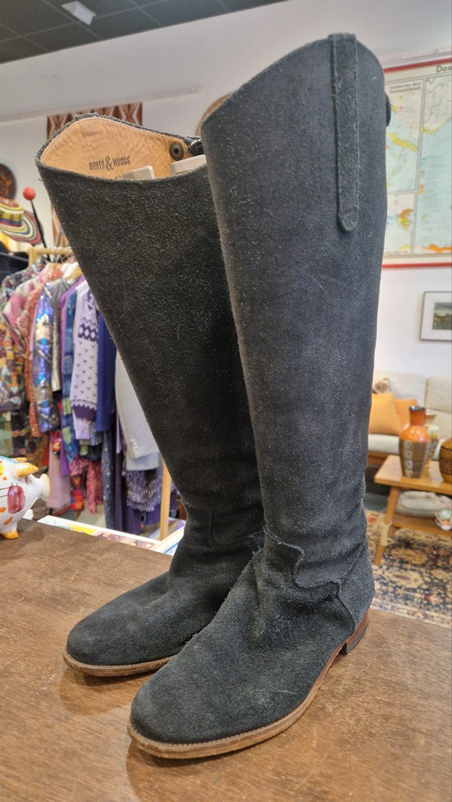 Boots & Woods suède laarzen zwart maat 38, Hoge laarzen, Zwart, Ophalen of Verzenden, Boots & Woods