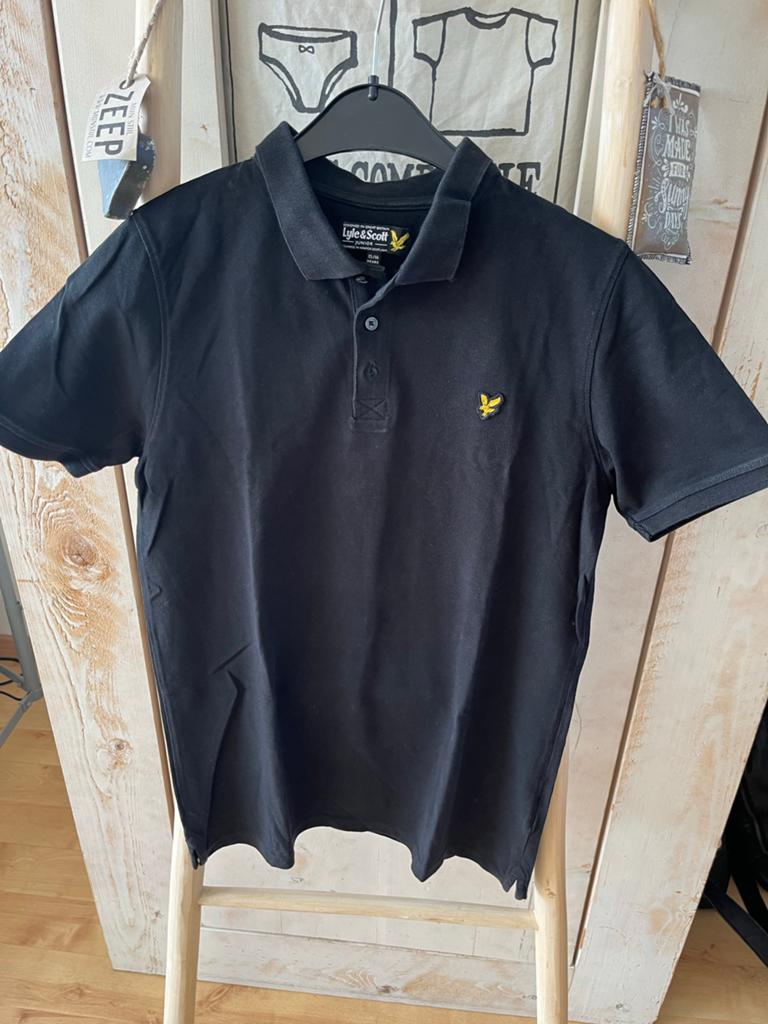 Lyle & Scott Polo Zwart Maat 176 - Prima Staat, Ophalen of Verzenden, Zo goed als nieuw