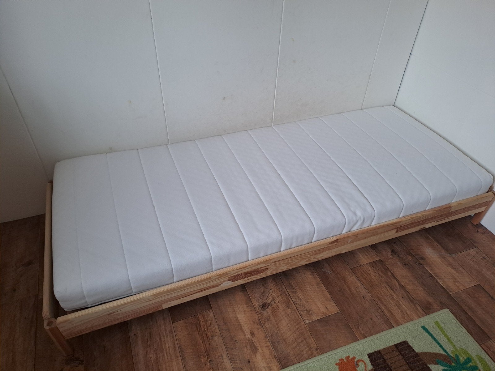 UTÅKER Stapelbaarbed/eenpersoonsbed van IKEA, Ophalen, Eenpersoons, Bruin, Scandinavisch