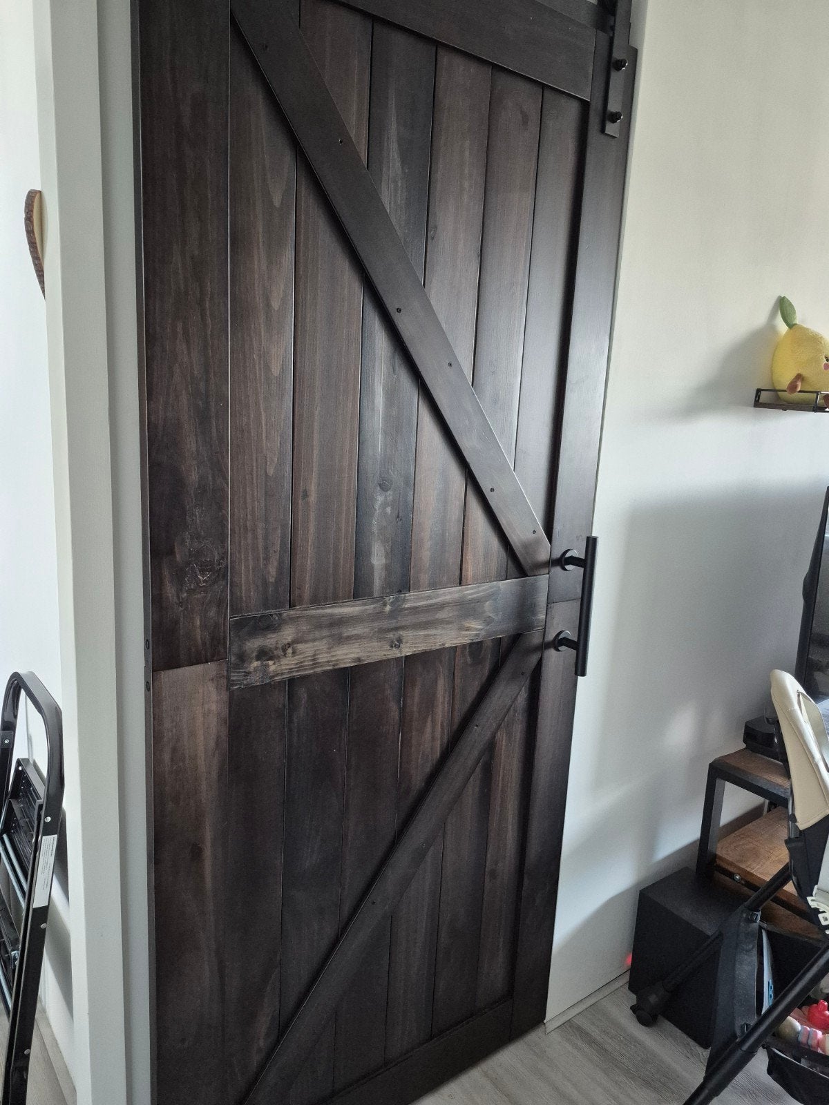 Nieuwe Barnwood Deur 95x215 cm - Rustieke Schuifdeur, Ophalen