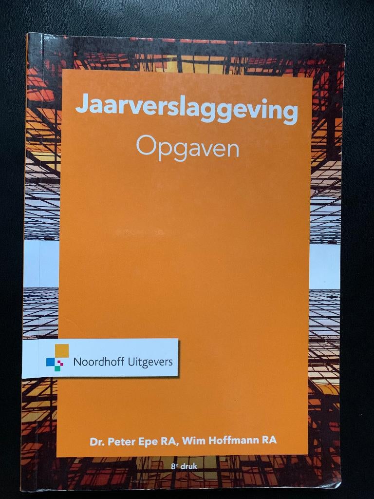 HBO Jaarverslaggeving opgaven, Ophalen of Verzenden, Beta, Zo goed als nieuw, HBO