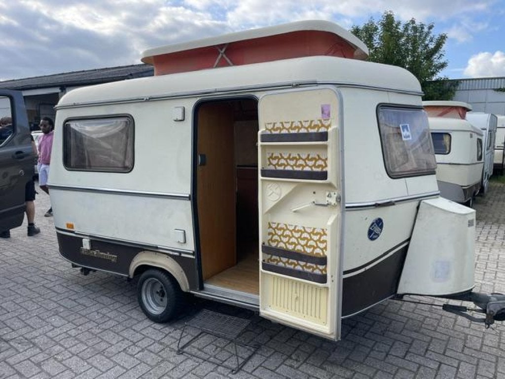 Eriba Pan Familia '89; vastbed treinzit luifel; mooie retro, Schokbreker, Bedrijf, Treinzit, Tot en met 3