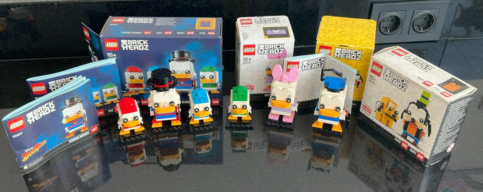 Lego brick headz. 40477, 40476, 40377, 40478, Ophalen of Verzenden, Zo goed als nieuw