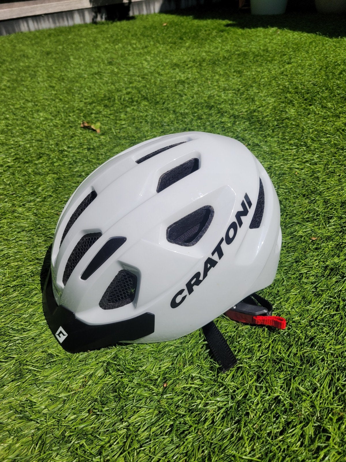 Fietshelm dames Cratoni wit, Fietsen en Brommers, Fietsaccessoires | Fietshelmen, Ophalen, Zo goed als nieuw