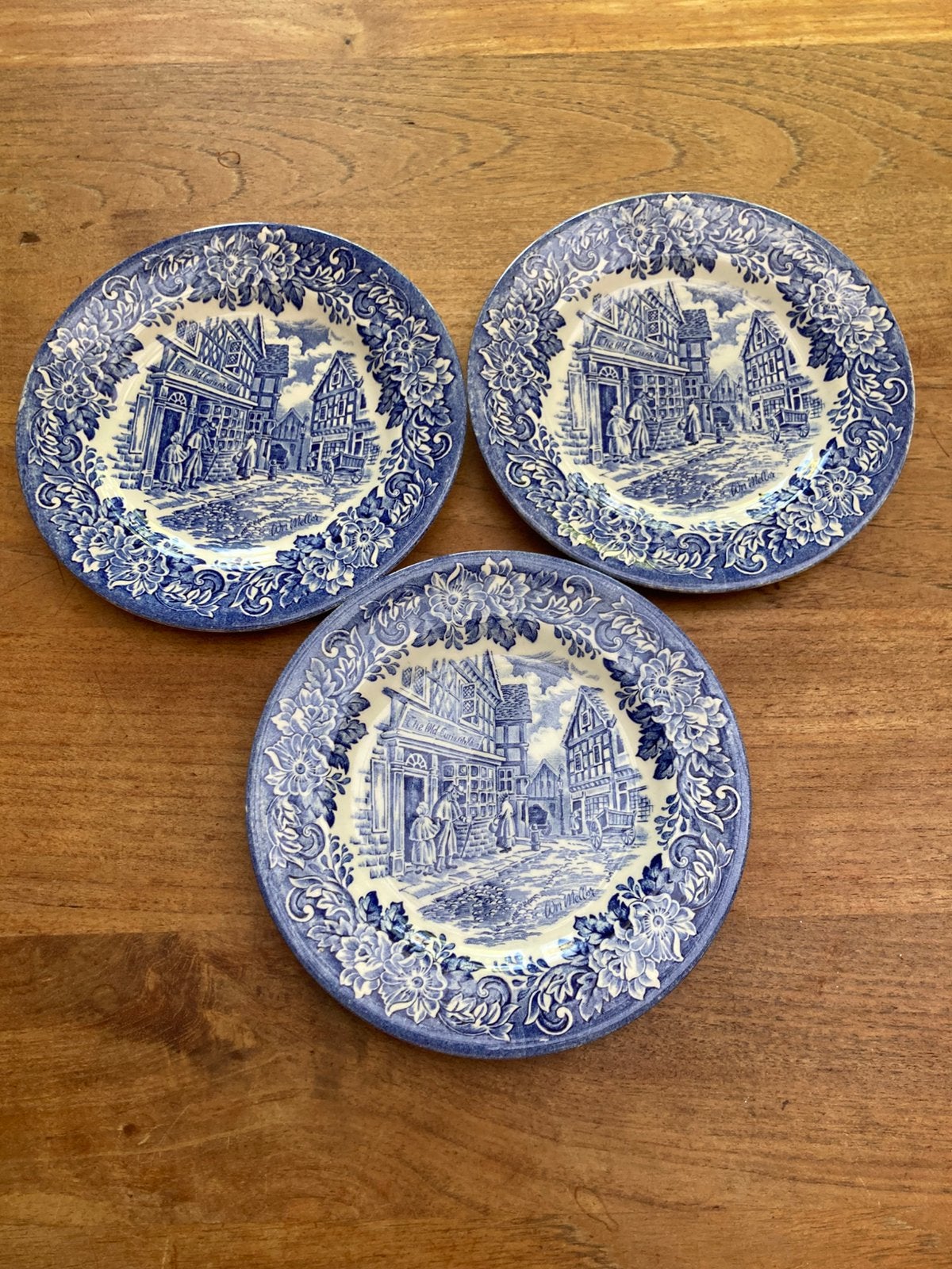 Gebaksbordje, Ironstone blauw (270426), Gebruikt, Ophalen of Verzenden, Bord(en), Overige stijlen