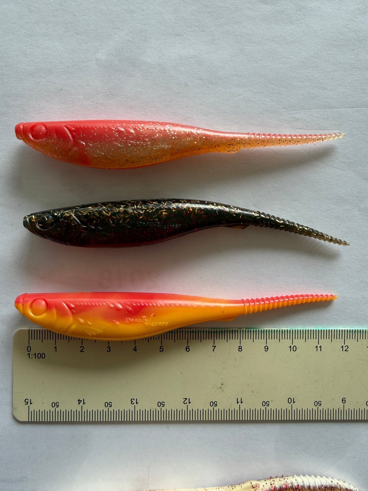 Dragon V-Lures Jerky 12,5cm 12g – 3 softbaits V23, Watersport en Boten, Ophalen of Verzenden, Nieuw, Overige typen