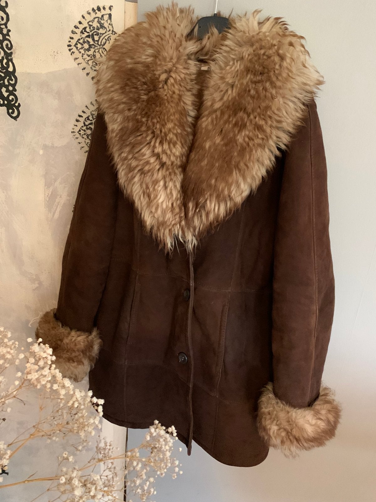 Shearling vintage lammy coat L, -, Maat 42/44 (L), Ophalen of Verzenden, Zo goed als nieuw