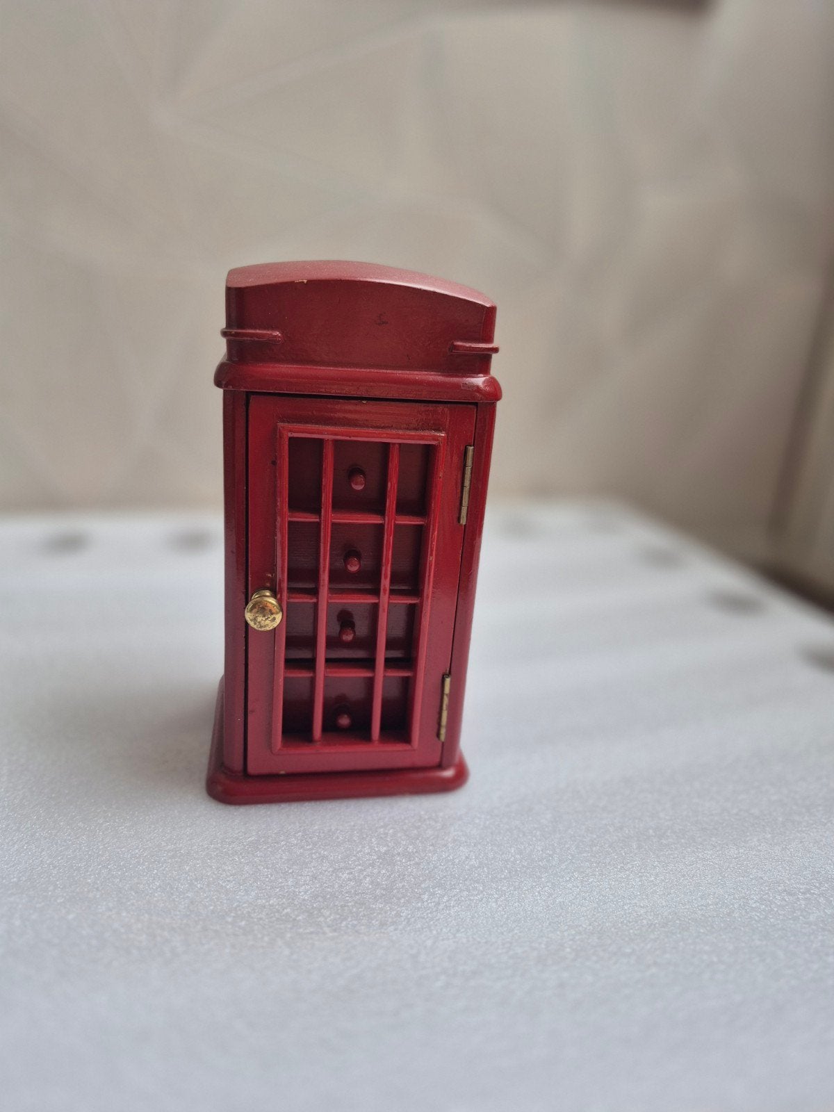 Rode telefooncel sieradendoosje - Vintage stijl, Gebruikt, Ophalen of Verzenden, Rood, Vintage