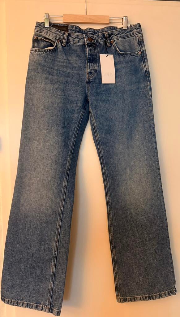 Blauwe Low Waist jeans (40) - ZARA, Kleding | Dames, Spijkerbroeken en Jeans, Ophalen, Nieuw, Blauw, W30 - W32 (confectie 38/40)