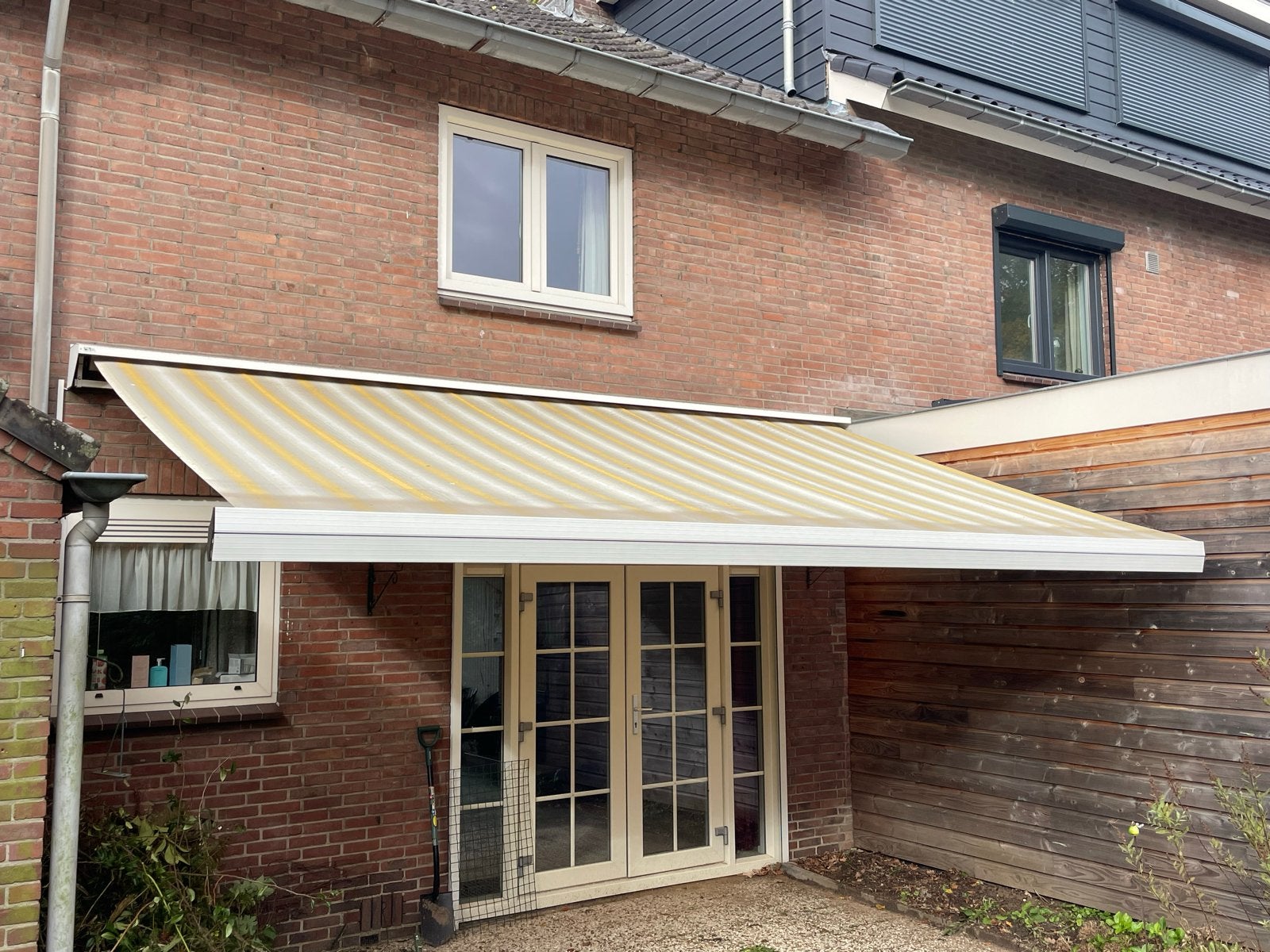 Zonnescherm knikarmscherm 520x290 cm, Ophalen, Gebruikt, 450 cm of meer, 150 tot 300 cm