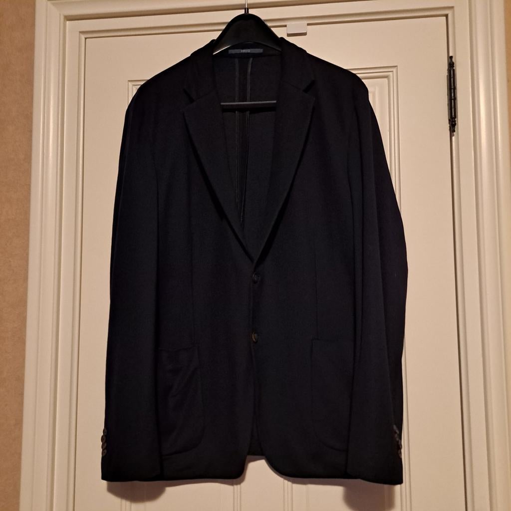 colbert jasje donker blauw mt. 54, Kleding | Heren, Ophalen, Maat 52/54 (L), Blauw, Zo goed als nieuw