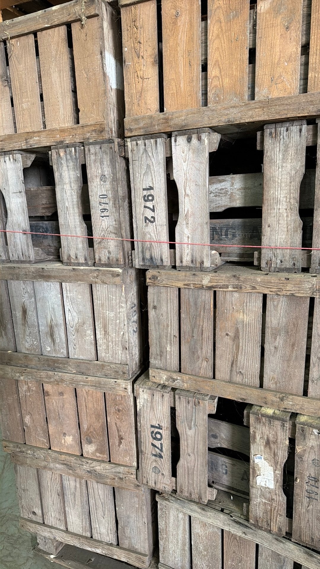 Oude fruitkisten 50 jaar+ €5,-, Ophalen, Zo goed als nieuw, Minder dan 50 cm