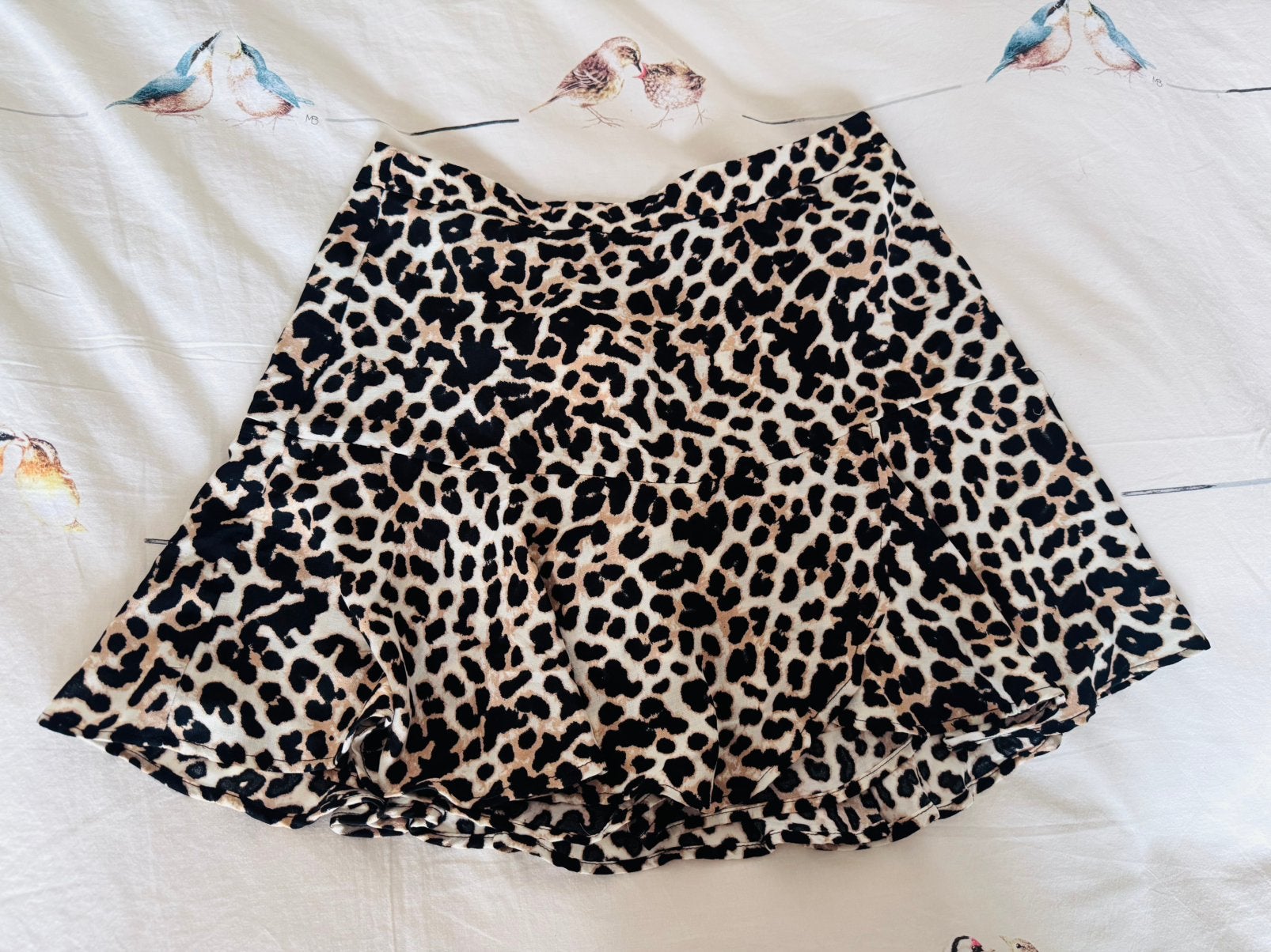Stradivarius nieuw rokje met luipaard print maat L, Kleding | Dames, Rokken, Verzenden, Zwart, Maat 42/44 (L), Nieuw