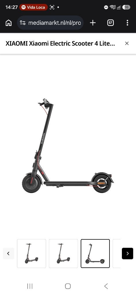Xiamo electric scooter 4, Fietsen en Brommers, Steps, Gebruikt, Elektrische step (E-scooter), Ophalen