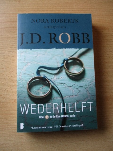 J.D. Robb boek  deel 25  Wederhelft - Eve Dallas serie, Ophalen of Verzenden, Gebruikt