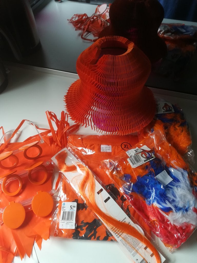Oranjespullen [ zie foto's], Ophalen of Verzenden, Nieuw, Versiering, Oranje of Koningsdag