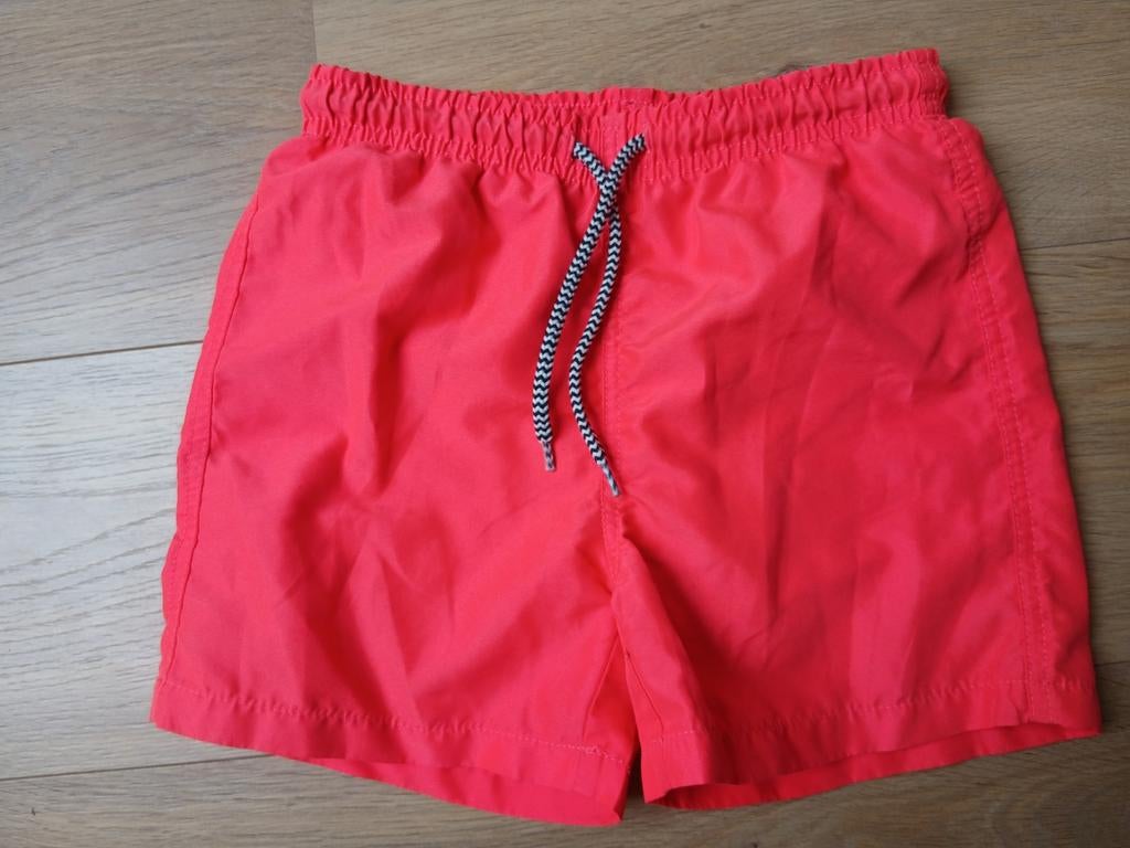 Koraal rode zwembroek - maat 134/140, Sport- of Zwemkleding, Ophalen of Verzenden, Zo goed als nieuw, Hema